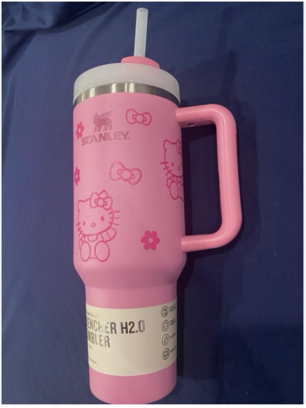 Stanley Quencher H2.0 Flowstate 40oz Tumbler, Pink Floral Limited Edition